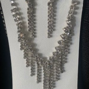 Crystal Necklace and Earring Set